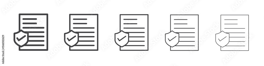 insurence icon flat thin illustration symbol insurence icon flat thin illustration symbol
