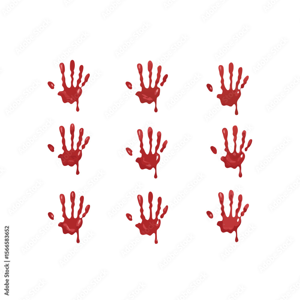 Blood hand print seamless pattern on white background red prints | Premium Vector
Blood hand print seamless pattern on white background red prints | Premium Vector