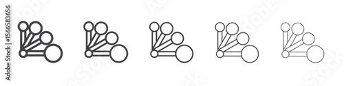measuring spoon icon flat thin illustration symbol