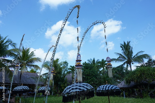 swinging penjor in balinese culture represent Balinese Raya
