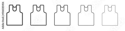 river icon flat thin illustration symbol