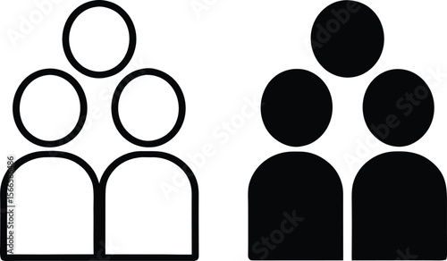 Simple group of people icons representing teamwork and community.