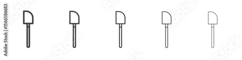 spetula icon flat thin illustration symbol