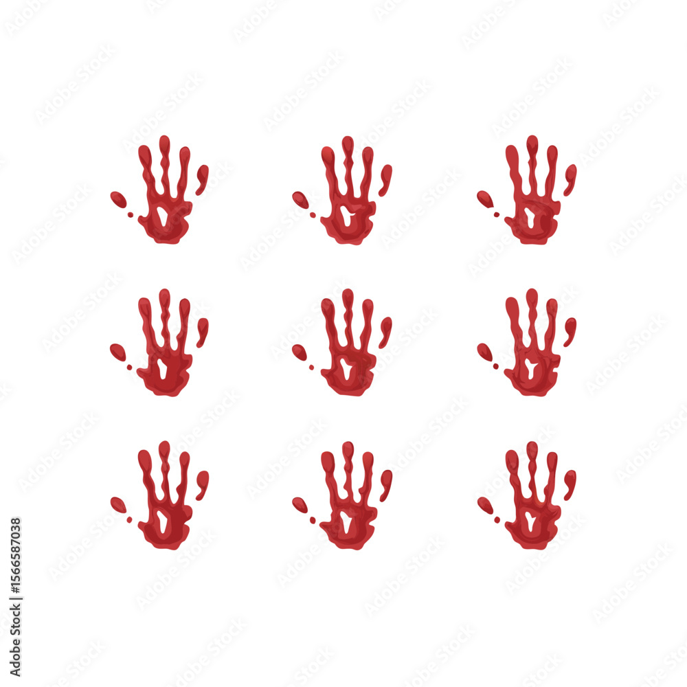 Blood hand print seamless pattern on white background red prints | Premium Vector
Blood hand print seamless pattern on white background red prints | Premium Vector