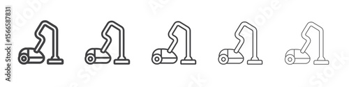 vacuum cleaner icon flat thin illustration symbol