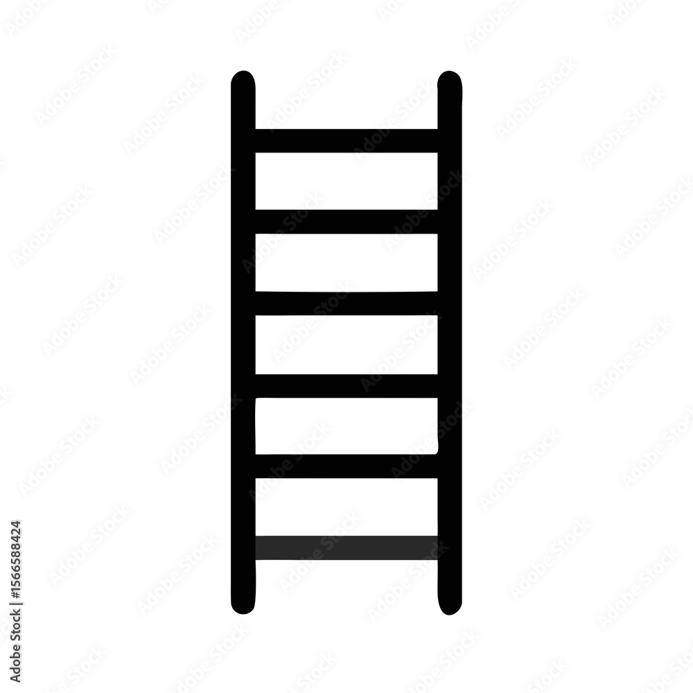 wooden ladder on white background wooden ladder on white background