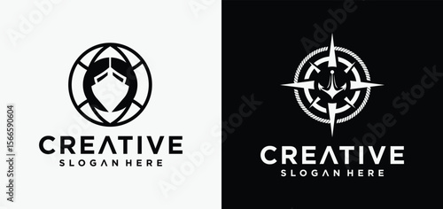 ship mechanic logo,boat repair logo mechanic concept, Yacht Mechanic Logo Design, but, fishing boat.