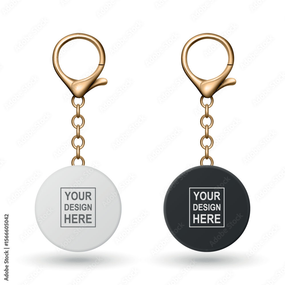 Vector Keychain Icon Set, Isolated. Realistic Round Keychain Design for Branding. Blank Keychain Mockup for Logo. Luxury Metallic Keychain Template for Custom Accessory Design Vector Keychain Icon Set, Isolated. Realistic Round Keychain Design for Branding. Blank Keychain Mockup for Logo. Luxury Metallic Keychain Template for Custom Accessory Design