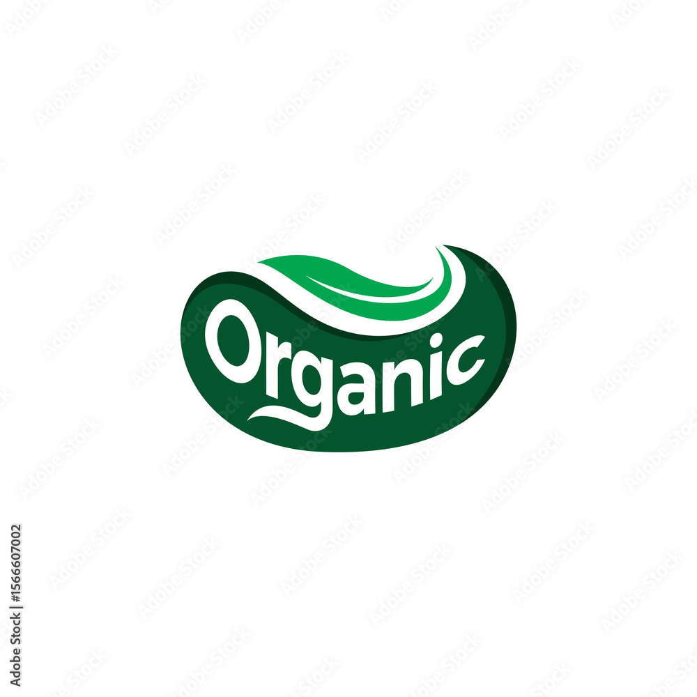 Organic Foods Label Logo Design. Organic Vector Organic Foods Label Logo Design. Organic Vector