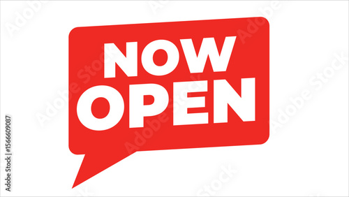 NOW OPEN Sign – Bold Promotional Typography for Store Openings and Announcements

