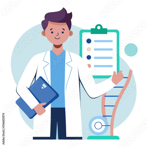 doctor with clipboard