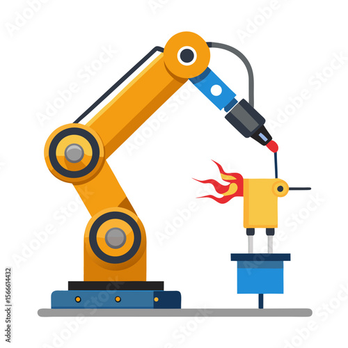 vector illustration of a drill