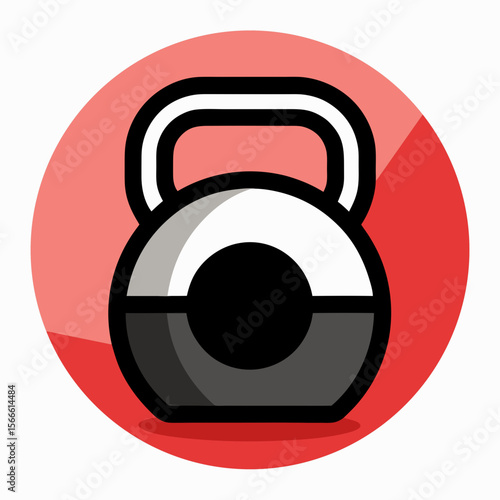 headphones icon on round internet button