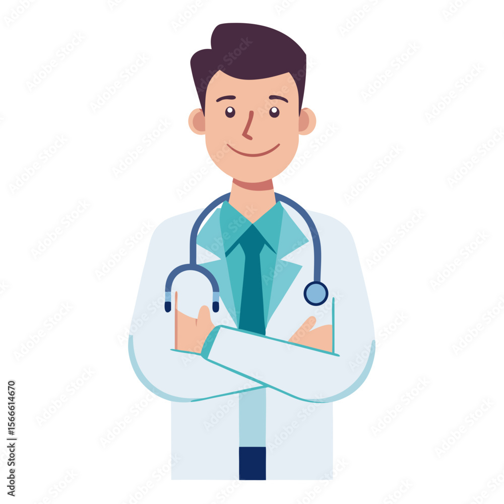 Fototapeta premium medical doctor with stethoscope
