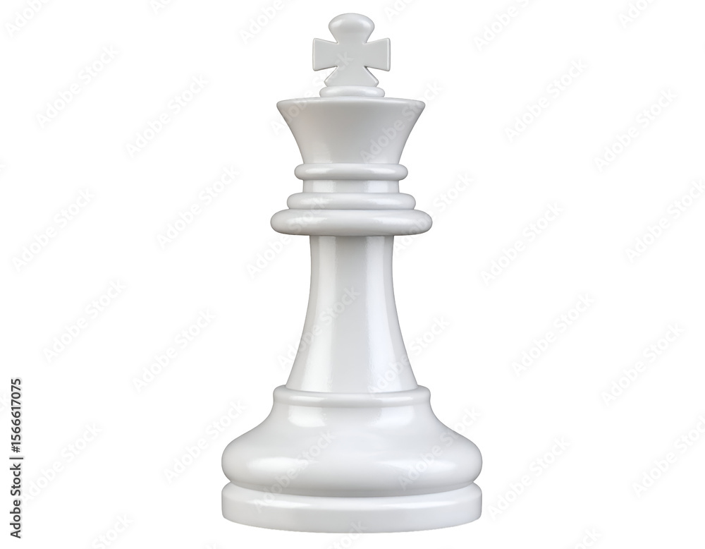 The regal white king chess piece embodies the ultimate power and strategic importance in the game. The regal white king chess piece embodies the ultimate power and strategic importance in the game.