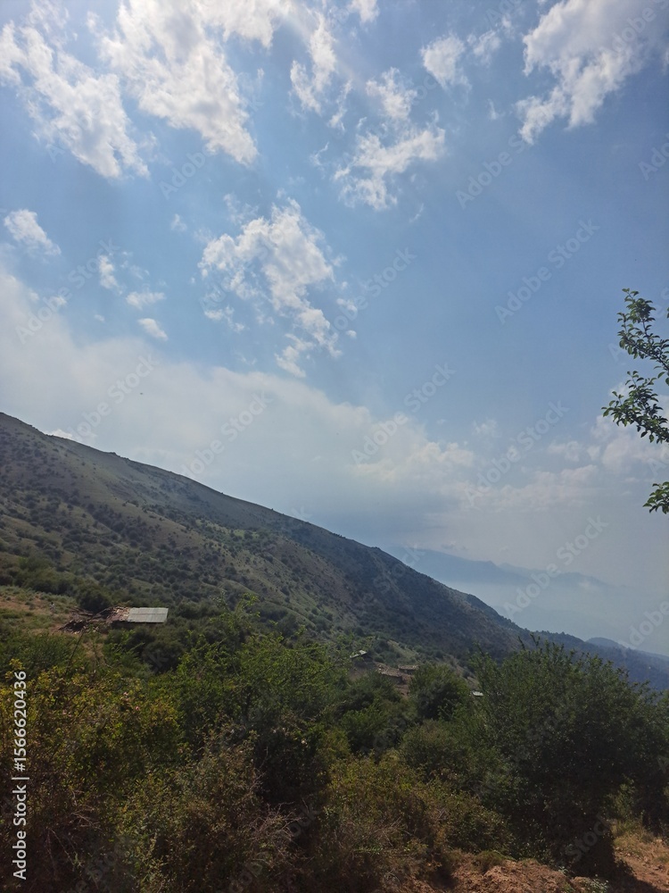 Fototapeta premium mountain landscape with clouds
