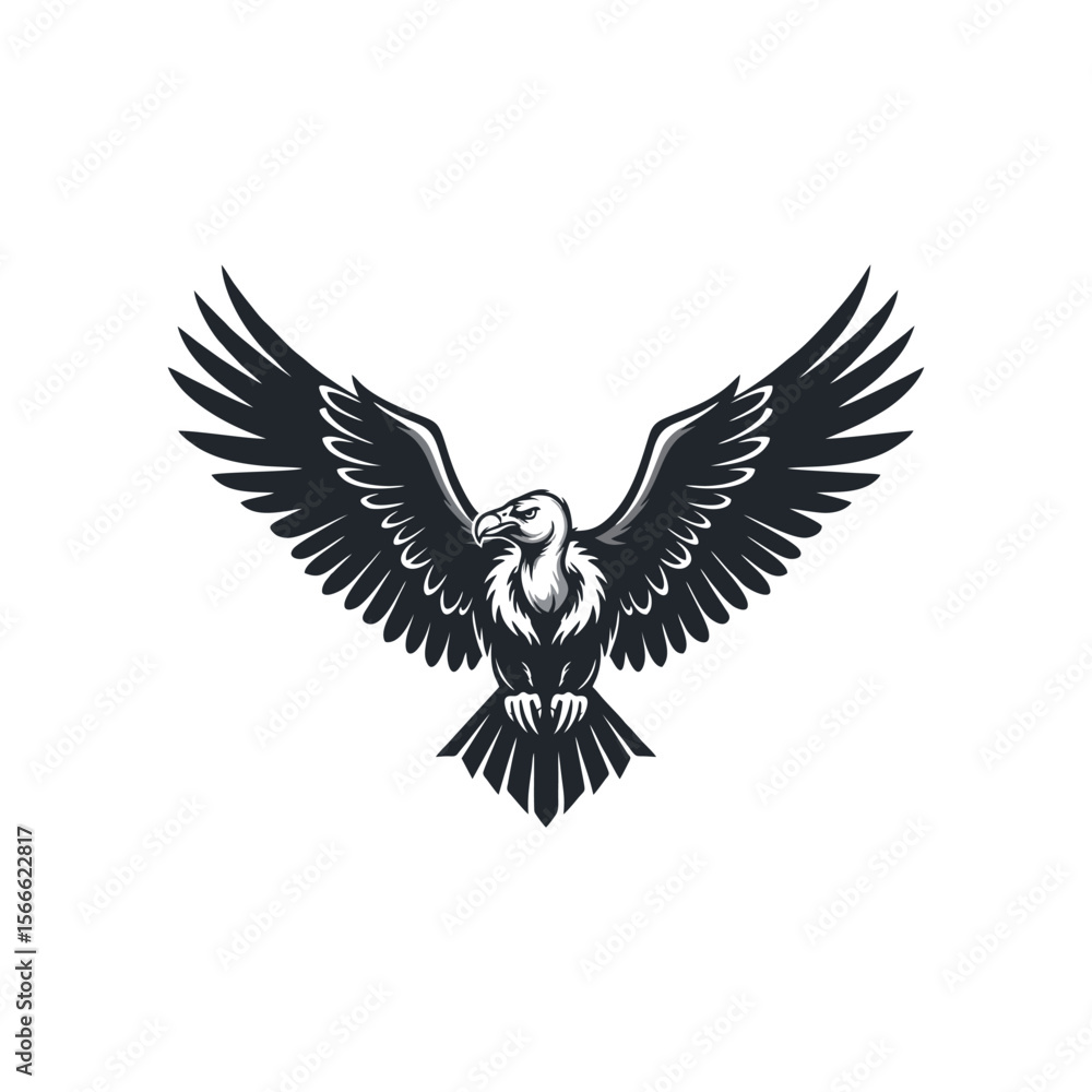 Obraz premium vector illustration of vulture bird