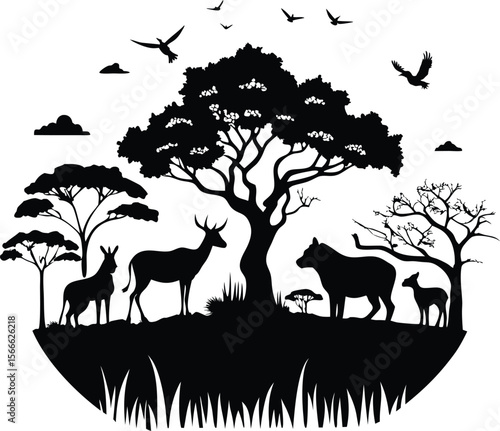 This collection of images showcases various animals, including a giraffe, a lion, and a bird, each with distinct textures and detailing