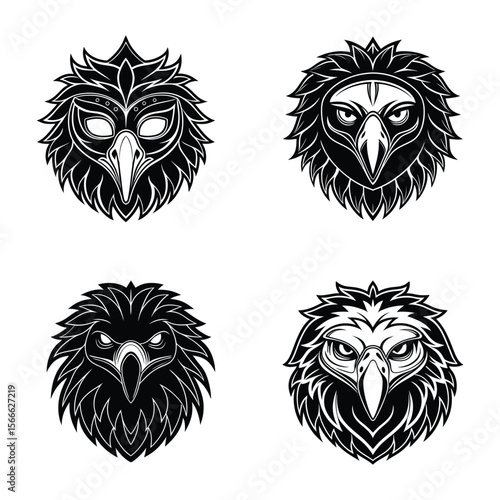 Halloween themed eagle masks