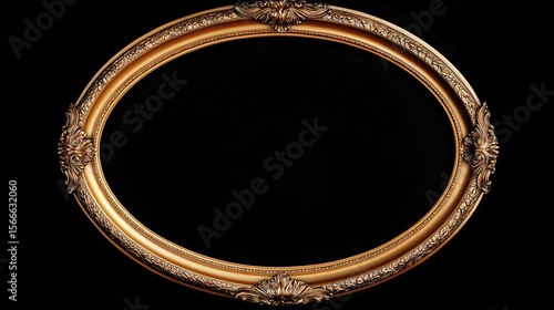 photo oval gold frame