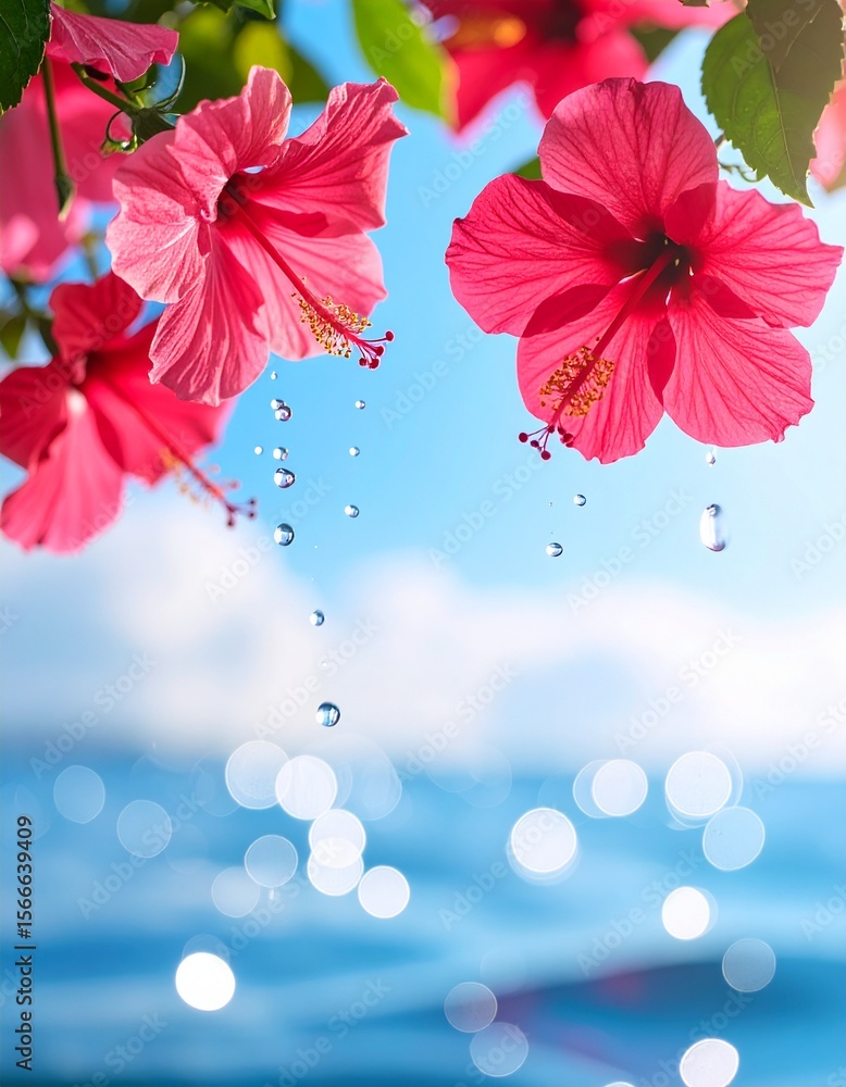 Obraz premium Hibiscus Flower Background