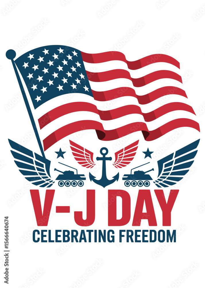 Typography T-Shirt Design On Vj Day Quote Typography T-Shirt Design On Vj Day Quote