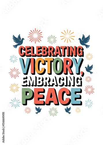 Wallpaper Mural Typography T-Shirt Design On Vj Day Quote Torontodigital.ca