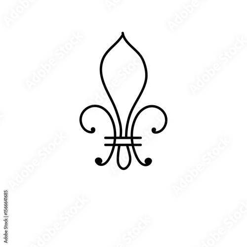 Fleur de lis vector icon