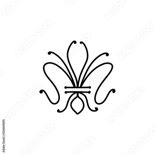 Fleur de lis vector icon