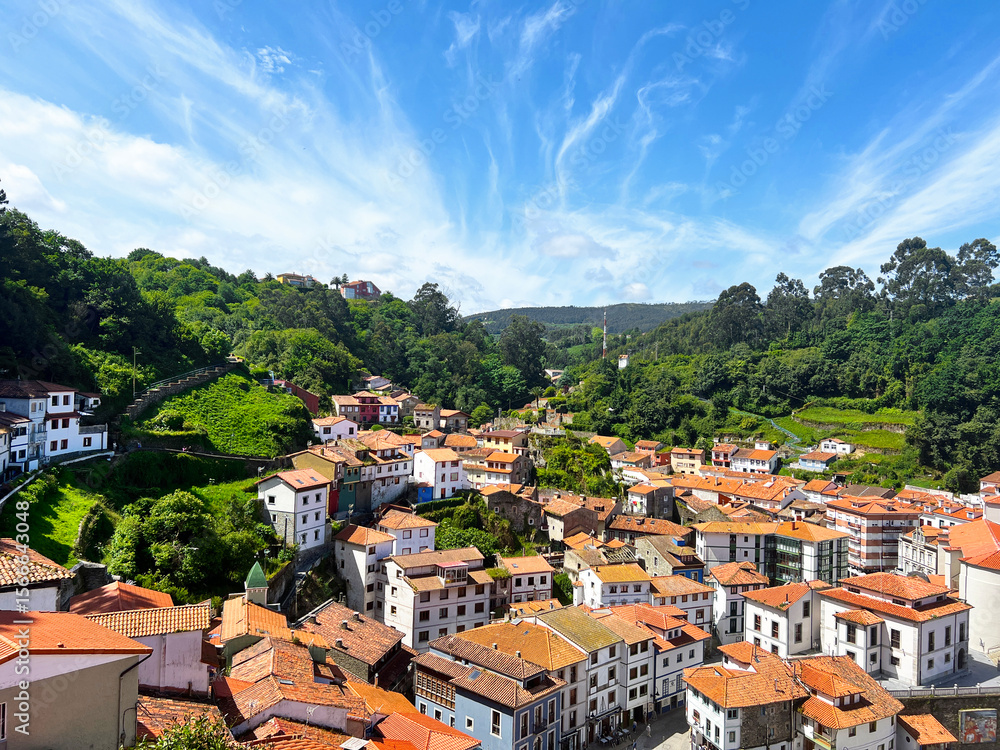 Obraz premium Coastal Cities of Asturias Summer 2025