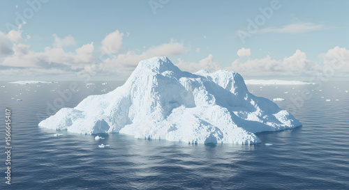 Wallpaper Mural Majestic Iceberg in Arctic Ocean, Climate Change Awareness Torontodigital.ca