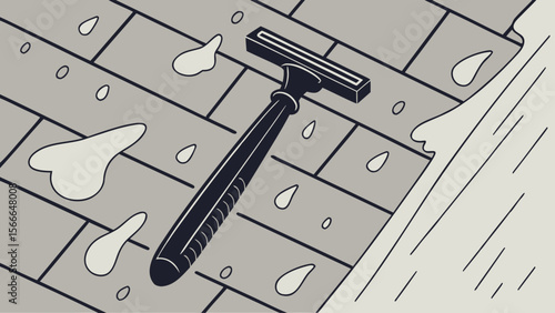 Razor shave wet bathroom hygiene personal care grooming tool for men and women smooth skin shaving routine