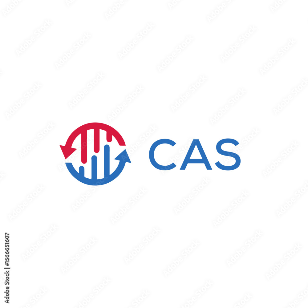 Obraz premium CAS Letter Initial Logo Design Template Vector Illustration