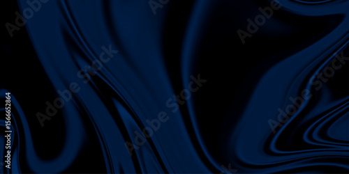 Dark Blue and Black Fluid Abstract Background