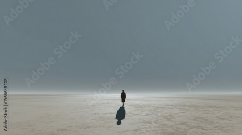 a shadow in emptiness
空虚に伸びる孤独な影