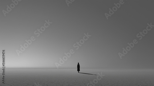 a shadow in emptiness
空虚に伸びる孤独な影