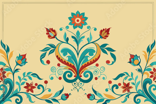 Islamic floral arabesque patterns