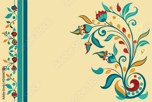 Islamic floral arabesque patterns