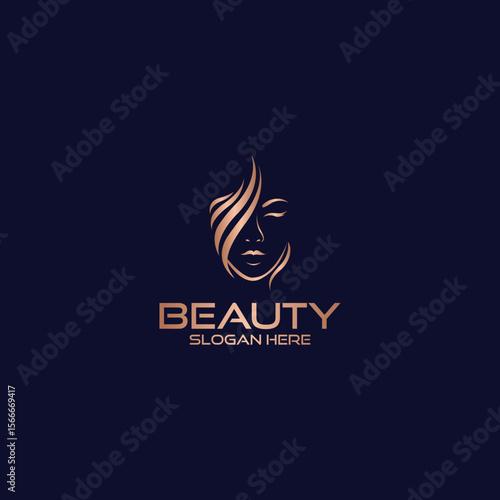 Beauty Logo Vector logo design for beauty salon, hair salon, cosmetic beauty woman logo design for salon, makeover, hair stylist, haidresser, hairc cut.