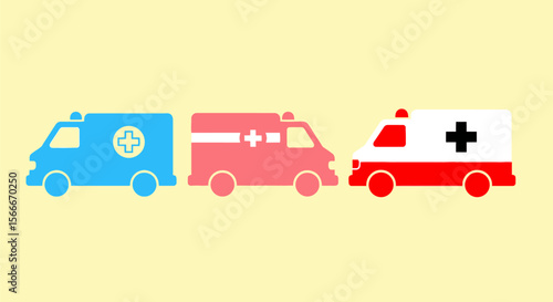 Ambulance vector illustration emergency vehicle medical transport graphic