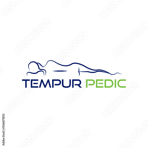Tempur Pedic Logo Design Vector Template