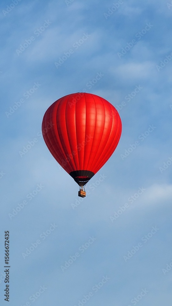 Fototapeta premium Colorful Hot Air Balloons flying over neighborhood