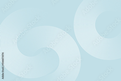 Modern abstract background. Glossy white gradient circle lines. Minimal geometric pattern. Simple graphic elements. Futuristic concept. Suitable for cover, poster, banner, brochure.
