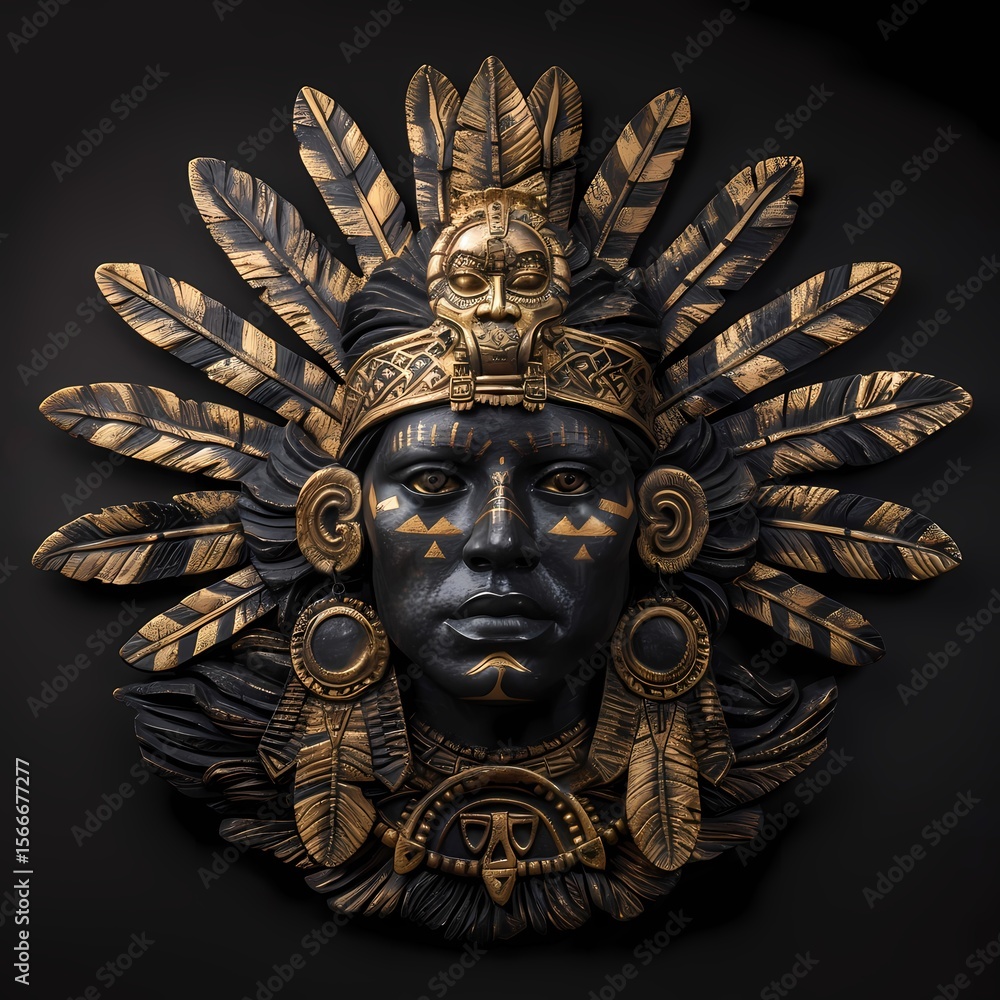 Ancient Aztec civilization statue Ancient Aztec civilization statue