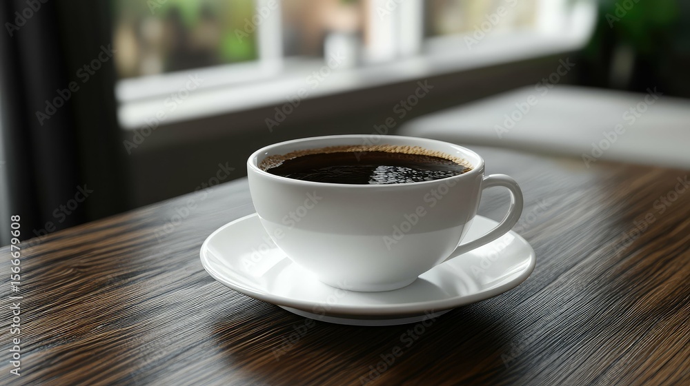 Fototapeta premium photo coffee cup table