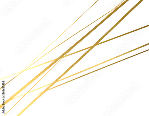 Shimmering gold lines crisscross to form an elegant and contemporary geometric pattern.