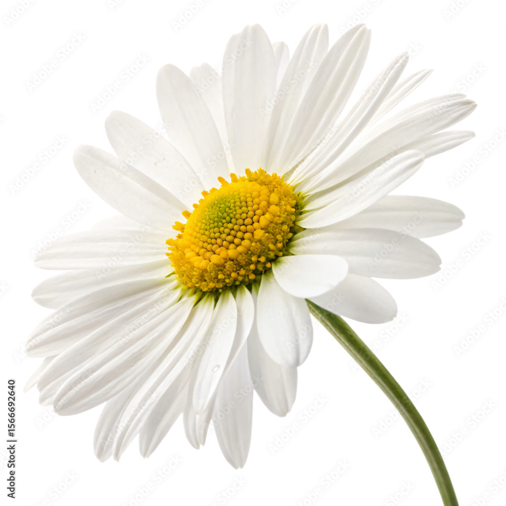 Fototapeta premium Daisy flower, isolated PNG transparent background