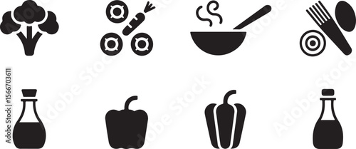  Stir-fries silhouette