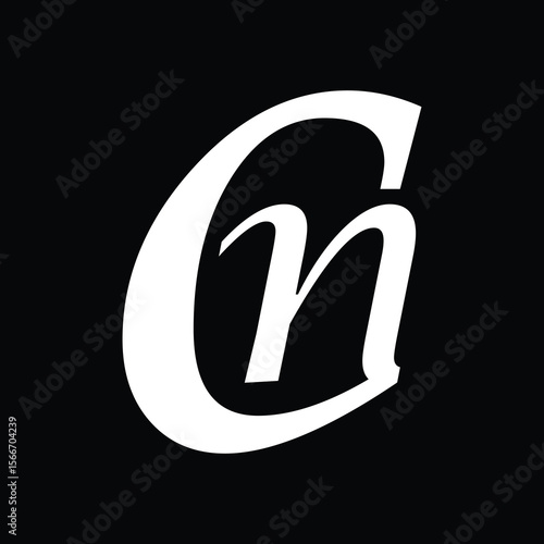   CN letter background vector design, CN logo design.