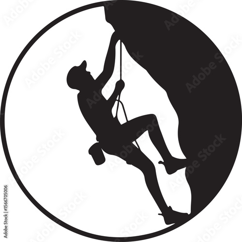Mountain Rappelling Adventure Silhouette Vector

Rock Climber Abseiling SVG Design

Extreme Rappelling Clipart for Outdoor Lovers

Cliff Descent Adventure Sport Silhouette

Mountain Climber with Rope 